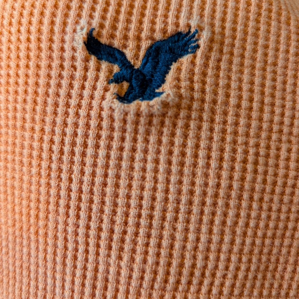 American Eagle Outfitters Orange Long Sleeve Tee - Picture 3 of 5